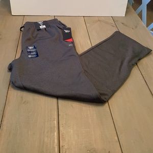 Reebok Performance Knit/Fleece Joggers in Gray